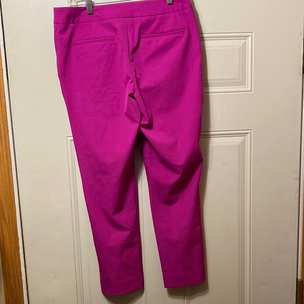 Bright Fuchsia Slim Ankle Pants 4